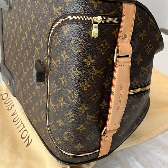 Authentic LOUIS VUITTON Eole 50 LV Monogram Duffel Rolling Travel Bag, Like NEW! - Picture 10 of 17